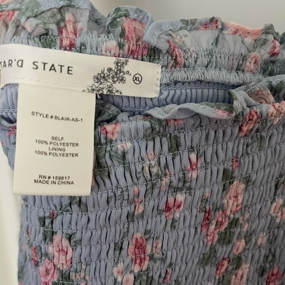 NEW Altar’d State Blue Floral Maxi Dress Size XL NWT - Picture 6 of 7